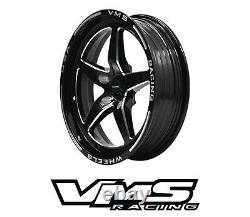 X4 Vms Racing V-star Drag Rims Wheels 18x9.5 +35 Pour Nissan 370z / Infiniti G37