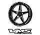 X4 Vms Racing V-star Rims Roues Set 18x9.5 +35 5x114 Pour 16-21 Honda Civic Si