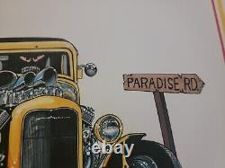 Œuvre d'art originale de dessin animé Muscle Cartoon American Graffiti - Ensemble Chevy '55 et Ford '32